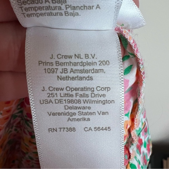 J. Crew Mixed-Floral Tiered Sleeveless Midi-Dress Size 02 - Picture 11 of 12